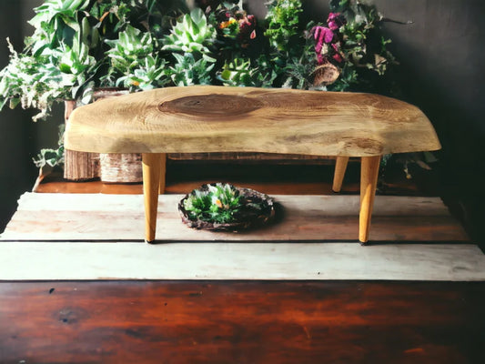 Rustic Handmade Wood Coffee Table - Unique Walnut (WG-1050)