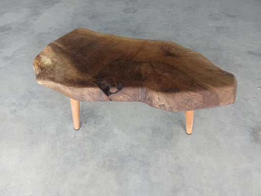 Halloween Gift - Rustic Handmade Wood Coffee Table - Unique Walnut (WG-004)