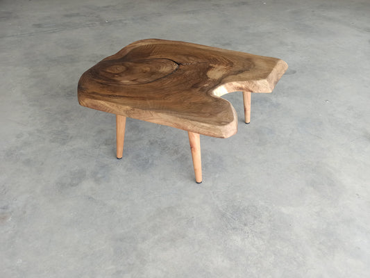 Christmas Gift - Rustic Handmade Wood Coffee Table - Unique Walnut (WG-006)