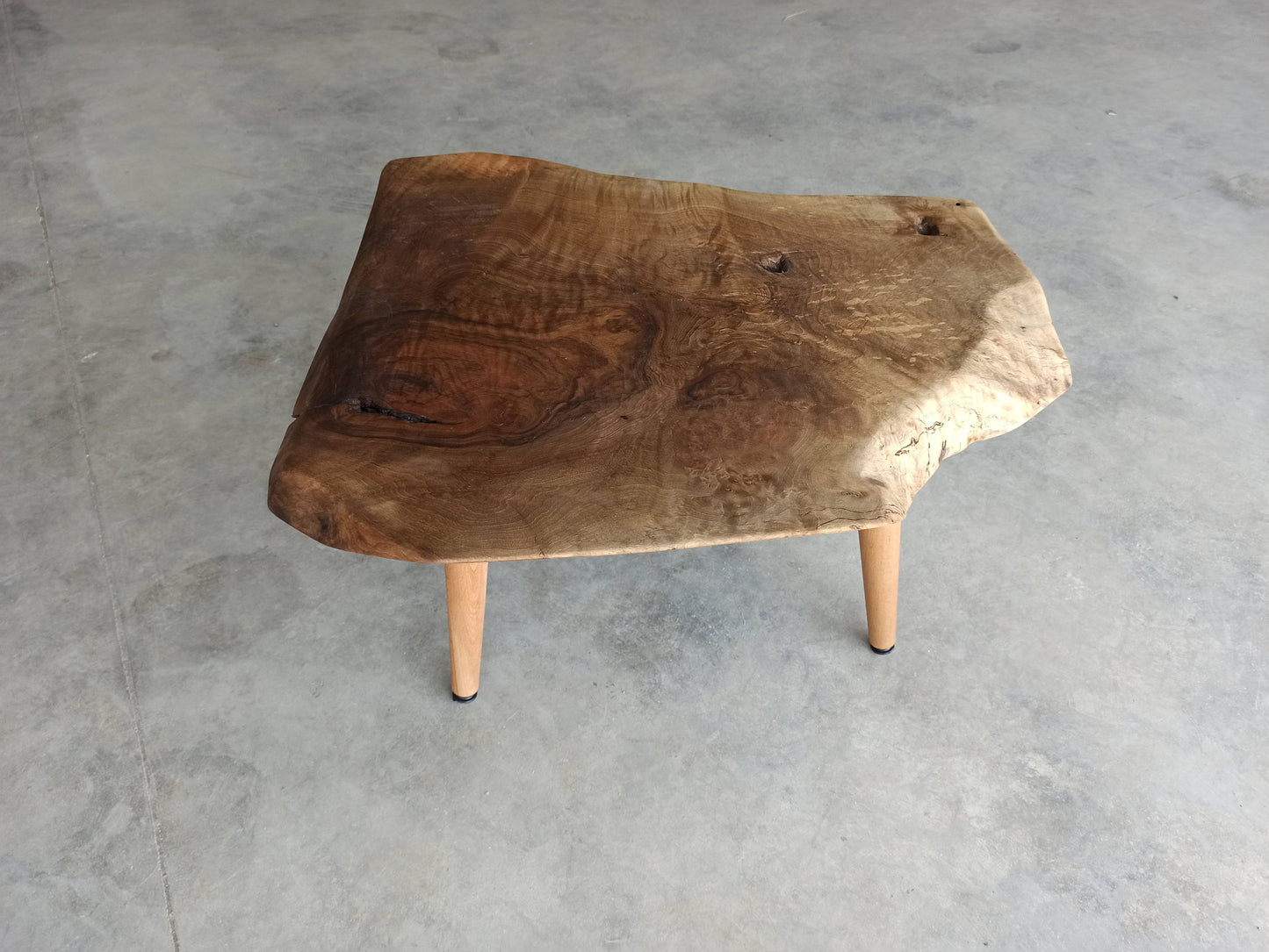 Christmas Gift - Rustic Handmade Wood Coffee Table - Unique Walnut (WG-010)
