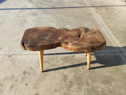 Rustic Handmade Wood Coffee Table - Unique Walnut (WG-1045)