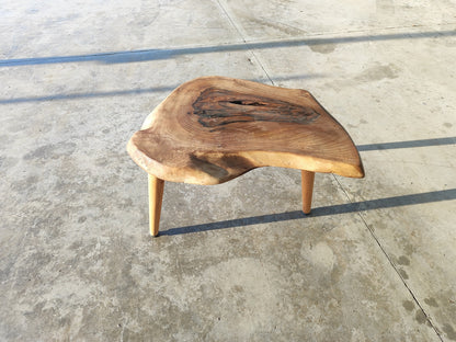 Rustic Handmade Wood Coffee Table - Unique Walnut (WG-1058)