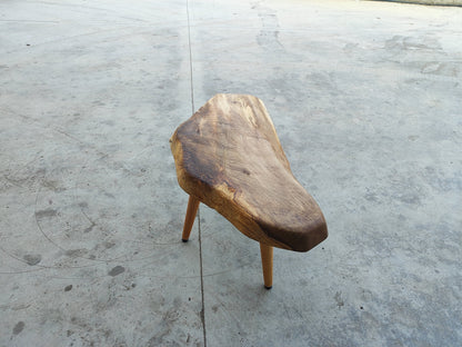 Rustieke handgemaakte houten salontafel - Unieke walnoot (WG-1061)