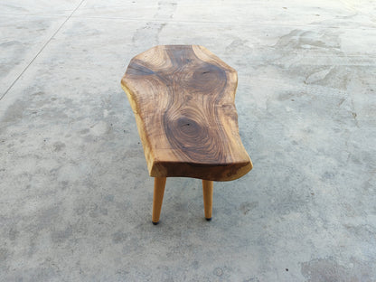 Rustic Handmade Wood Coffee Table - Unique Walnut (WG-1062)