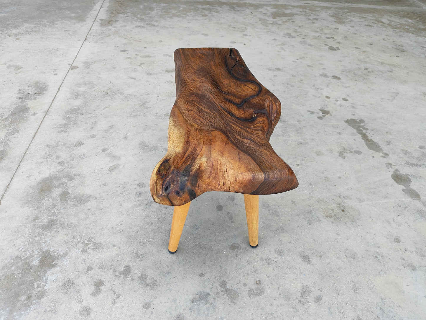 Rustic Handmade Wood Coffee Table - Unique Walnut (WG-1066)