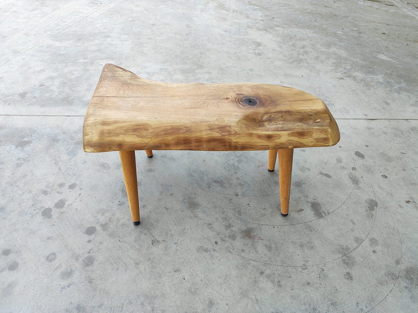 Rustic Handmade Wood Coffee Table - Unique Walnut (WG-1068)