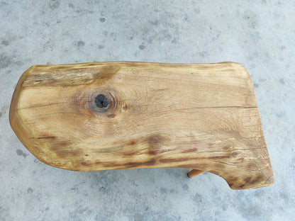 Rustieke handgemaakte houten salontafel - Unieke walnoot (WG-1068)