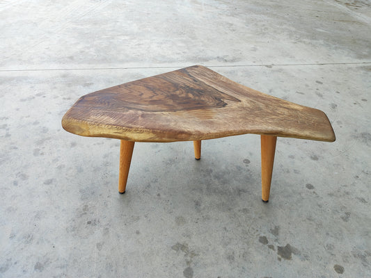 Rustic Handmade Wood Coffee Table - Unique Walnut (WG-1074)
