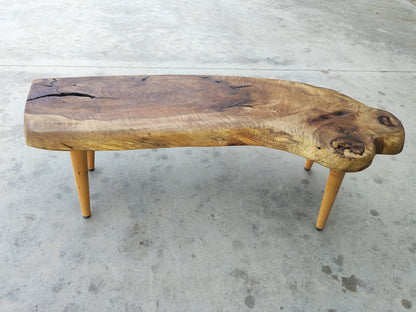 Rustic Handmade Wood Coffee Table - Unique Walnut (WG-1075)