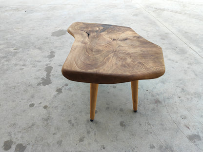 Rustic Handmade Wood Coffee Table - Unique Walnut (WG-1086)