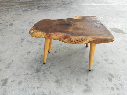 Rustic Handmade Wood Coffee Table - Unique Walnut (WG-1087)