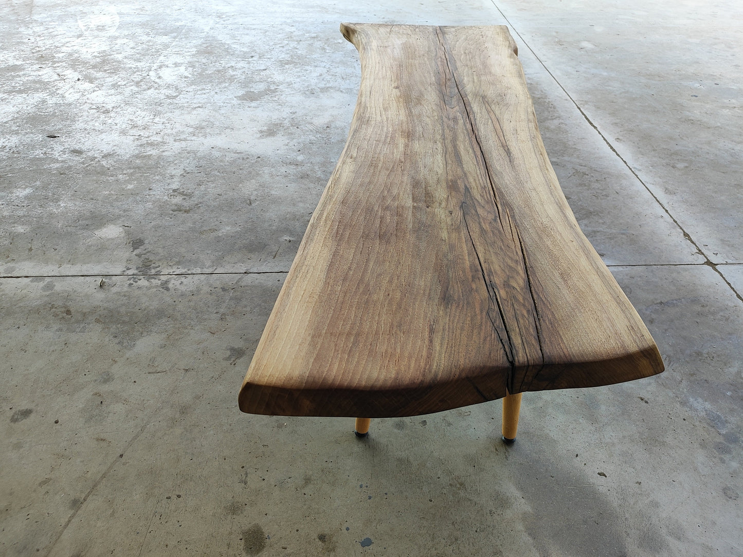 Rustic Handmade Wood Coffee Table - Unique Walnut (WG-1108)