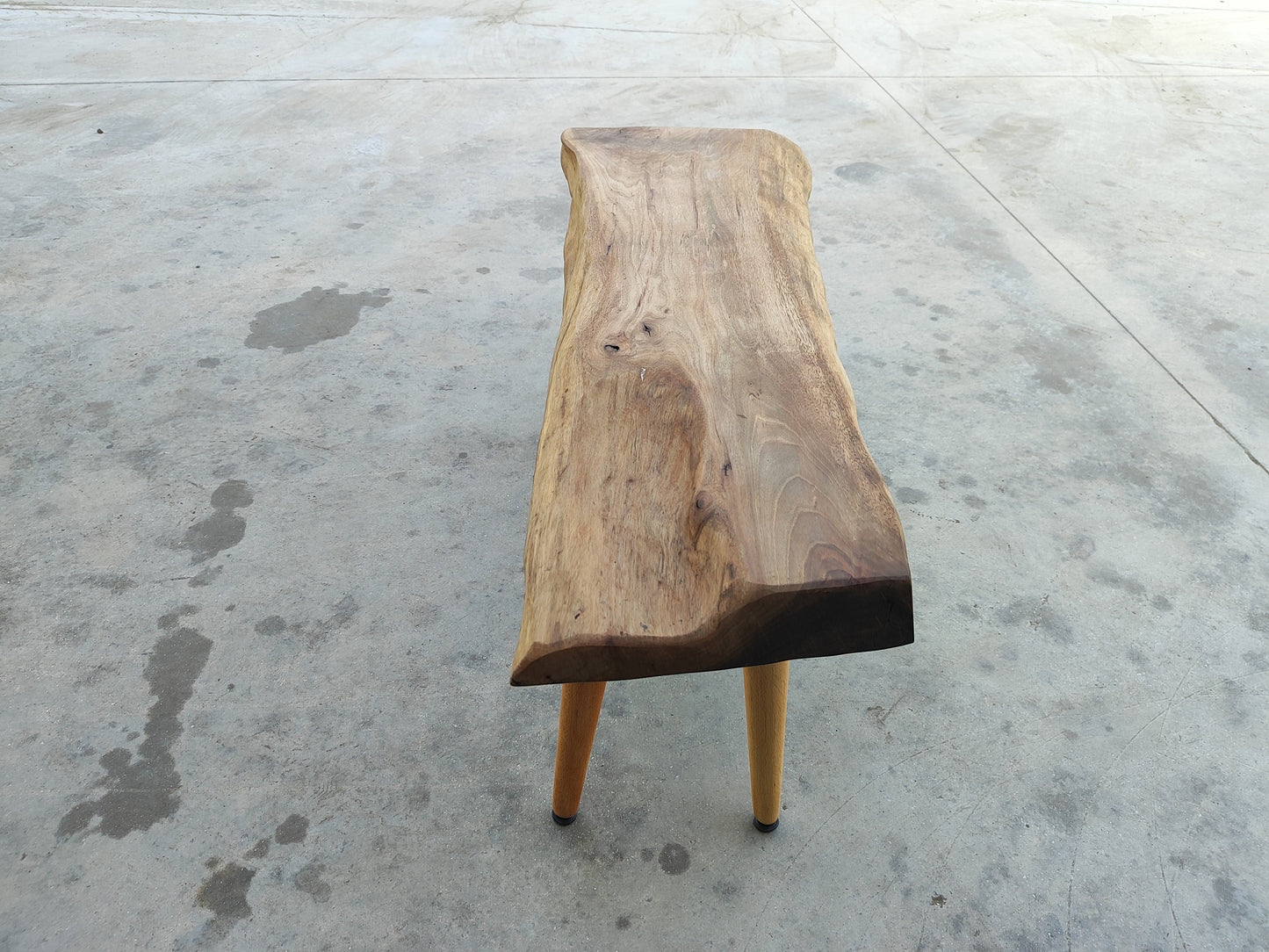 Rustic Handmade Wood Coffee Table - Unique Walnut (WG-1079)