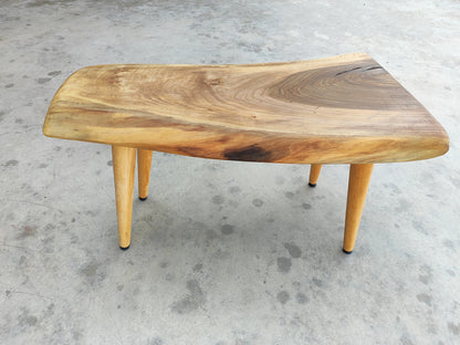 Rustic Handmade Wood Coffee Table - Unique Walnut (WG-1083)