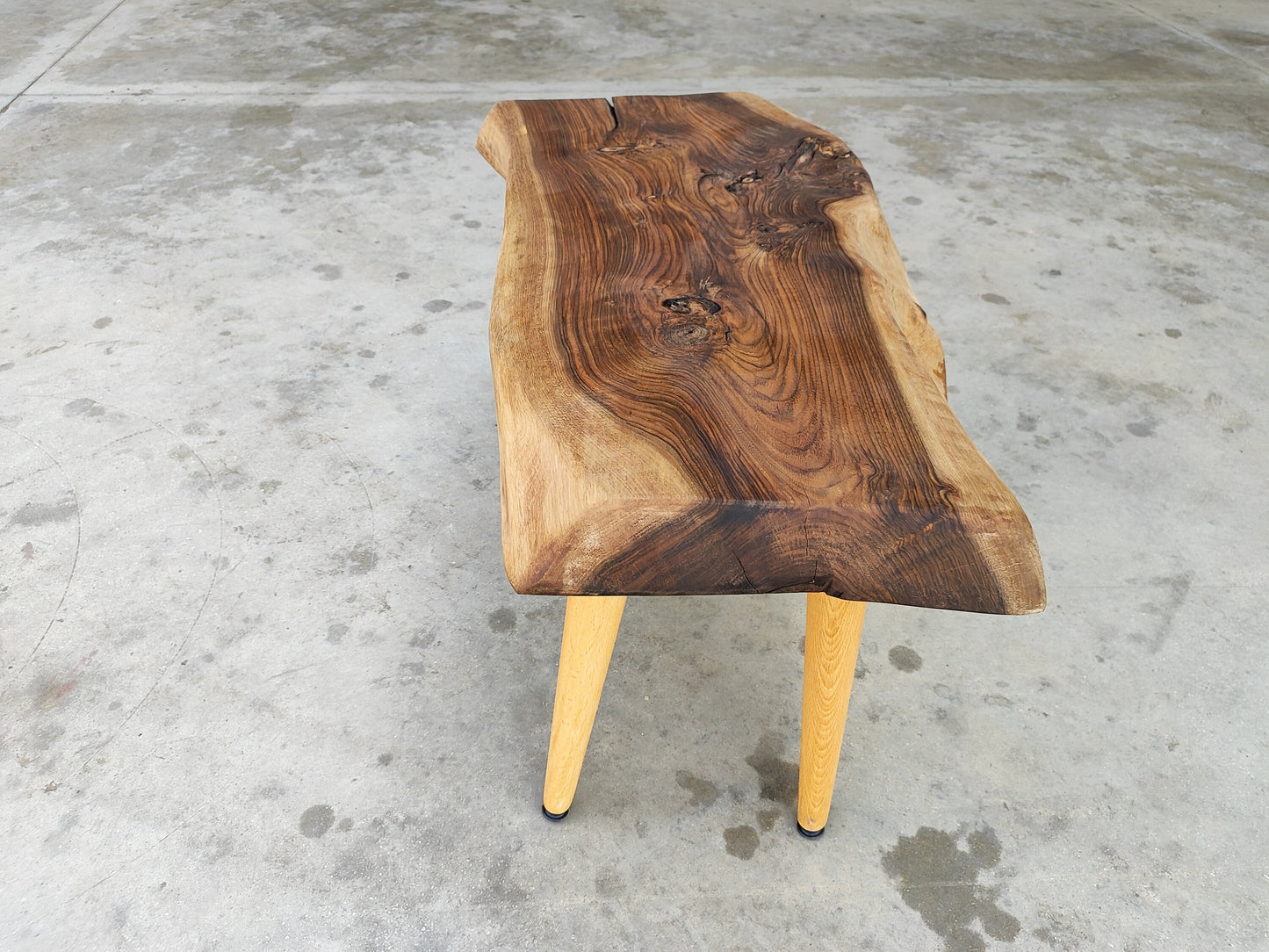 Rustic Handmade Wood Coffee Table - Unique Walnut (WG-1097)