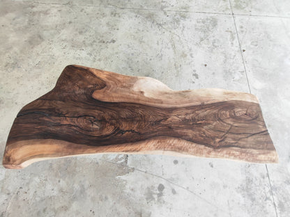 Rustic Handmade Wood Coffee Table - Unique Walnut (WG-1110)