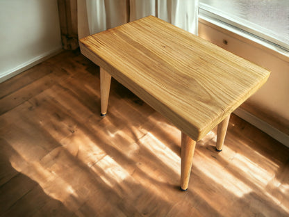 Rustieke handgemaakte houten salontafel - Uniek EIKEN