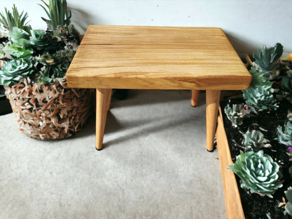 Rustieke handgemaakte houten salontafel - Uniek EIKEN
